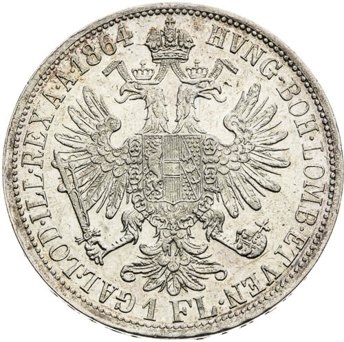 Zlatník 1864 - revers