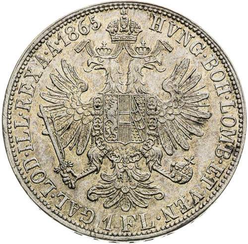 Zlatník 1865 - revers