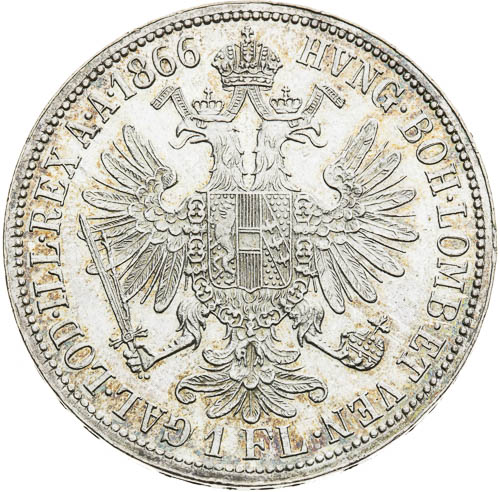 Zlatník 1866 - revers