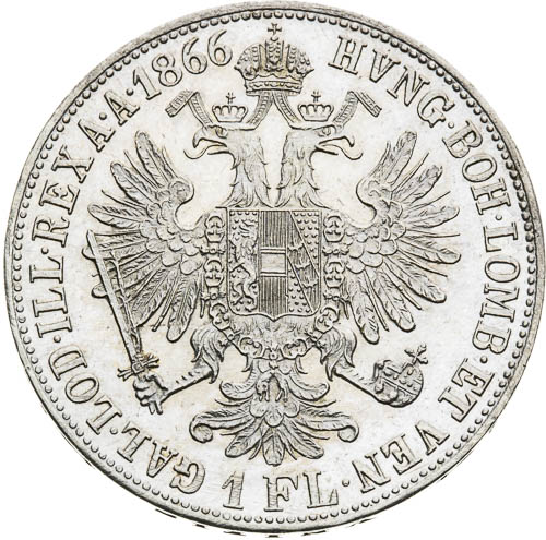 Zlatník 1866 - revers