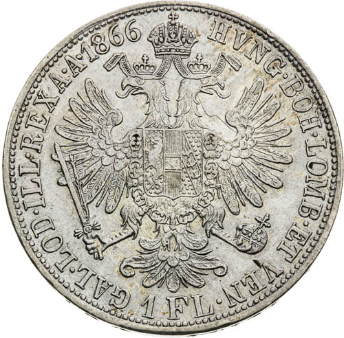 Zlatník 1866 - revers