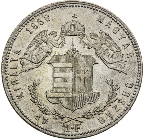 Zlatník 1868 - revers
