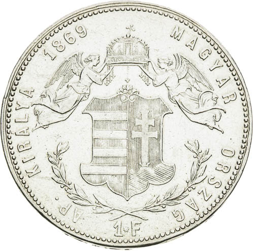 Zlatník 1869 - revers