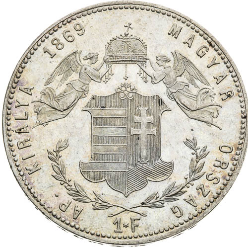 Zlatník 1869 - revers