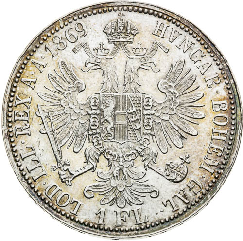 Zlatník 1869 - revers