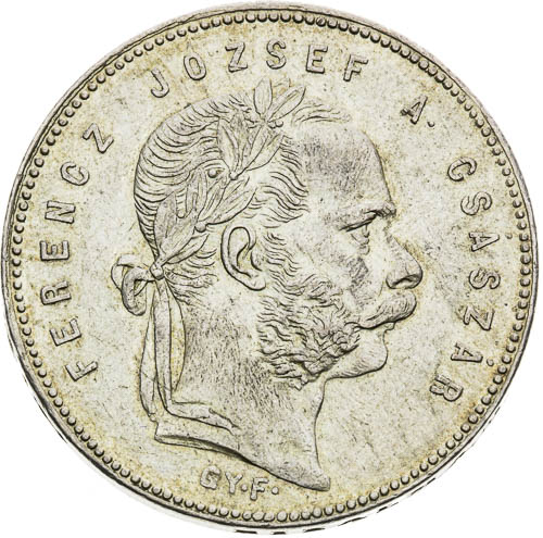 Zlatník 1869 - avers