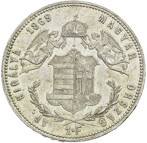 Zlatník 1869 - revers
