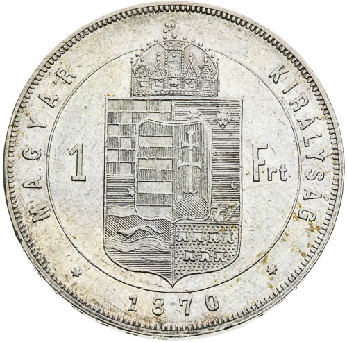 Zlatník 1870 - revers