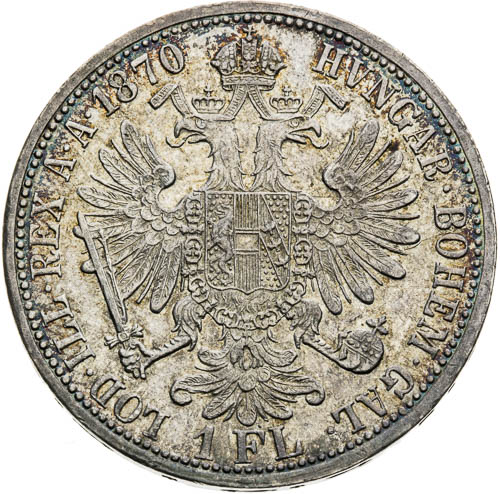 Zlatník 1870 - revers
