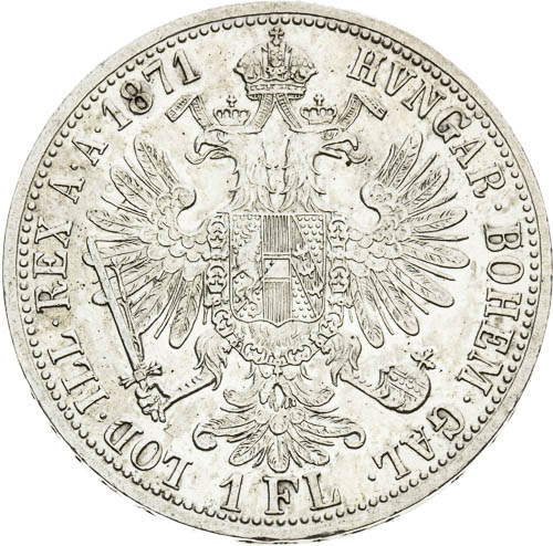 Zlatník 1871 - revers