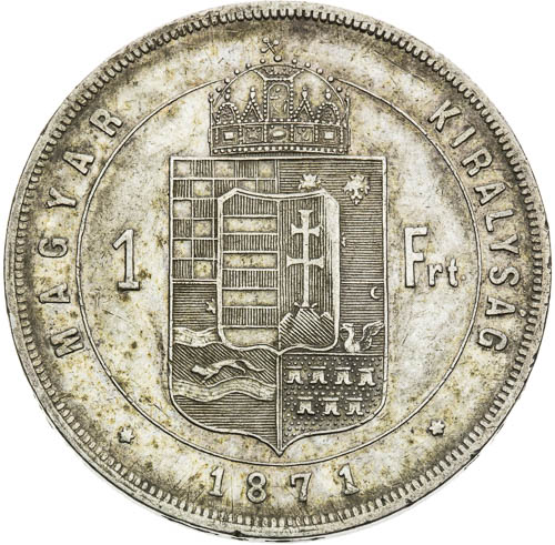 Zlatník 1871 - revers