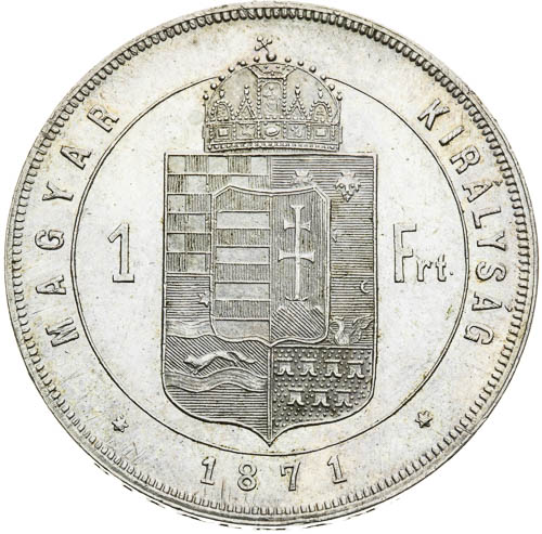 Zlatník 1871 - revers