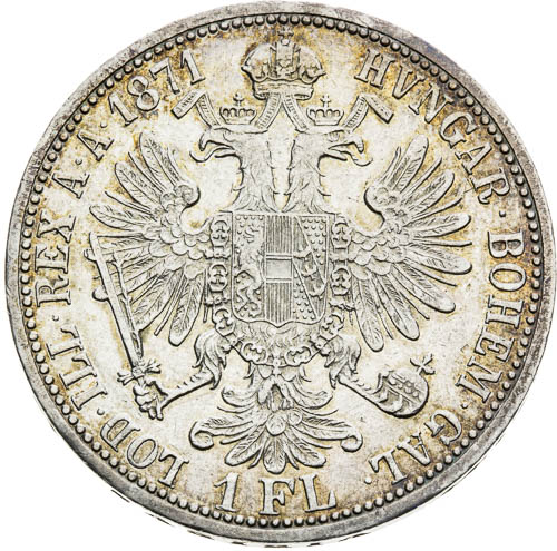 Zlatník 1871 - revers