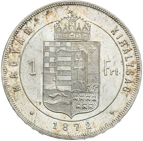 Zlatník 1872 - revers