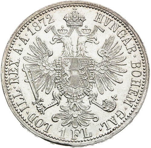 Zlatník 1872 - revers