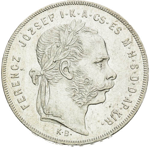 Zlatník 1874 - avers