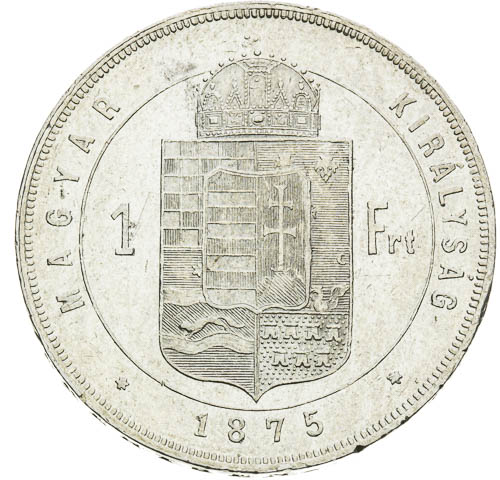 Zlatník 1875 - revers