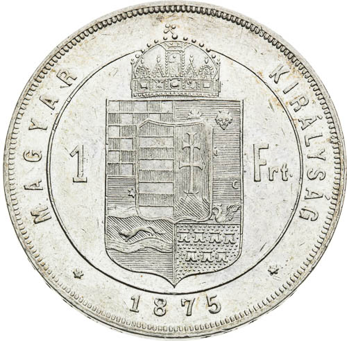 Zlatník 1875 - revers