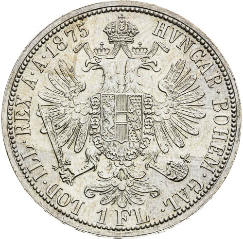 Zlatník 1875 - revers