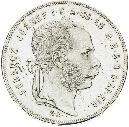 Zlatník 1876 - avers