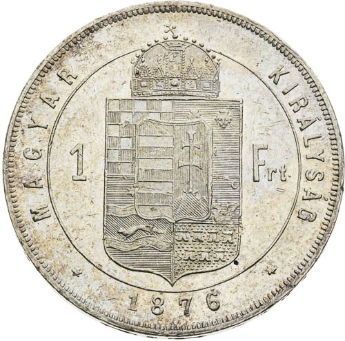 Zlatník 1876 - revers