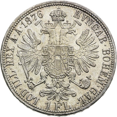 Zlatník 1876 - revers