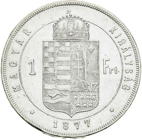 Zlatník 1877 - revers