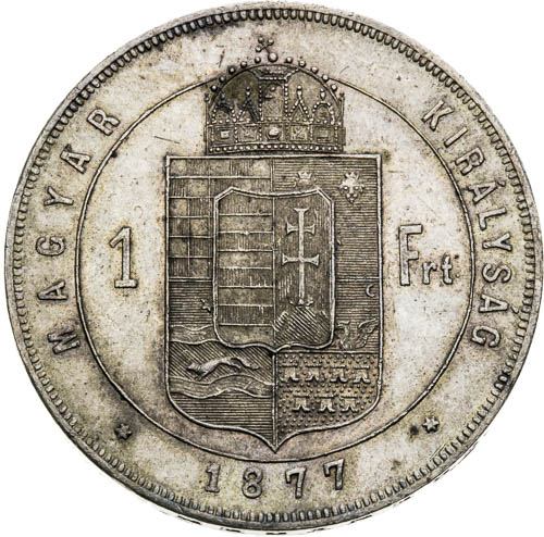 Zlatník 1877 - revers