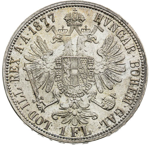 Zlatník 1877 - revers