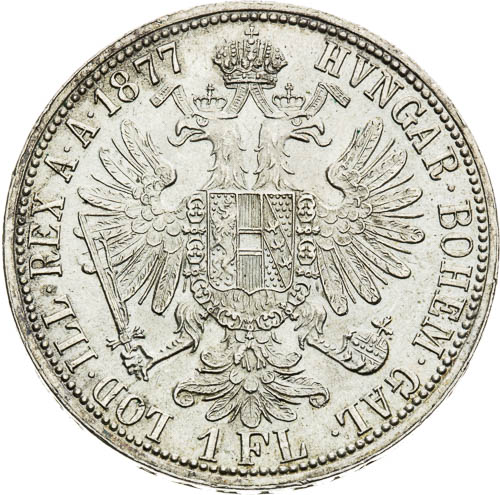 Zlatník 1877 - revers