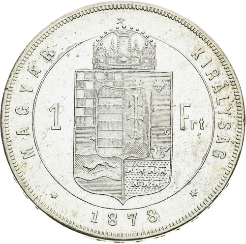 Zlatník 1878 - revers