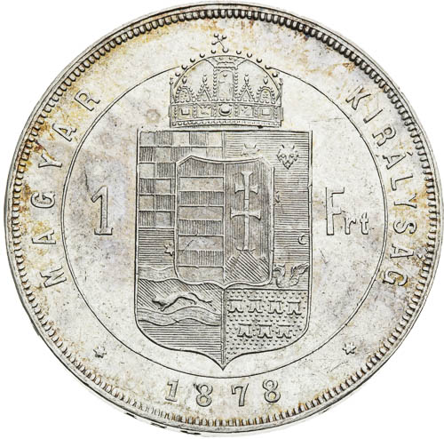 Zlatník 1878 - revers