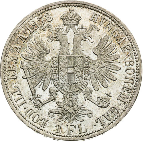 Zlatník 1878 - revers