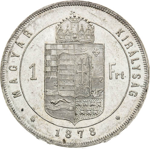 Zlatník 1878 - revers