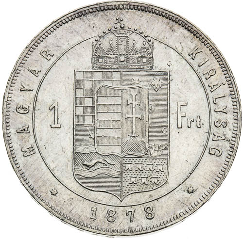 Zlatník 1878 - revers