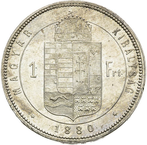 Zlatník 1880 - revers