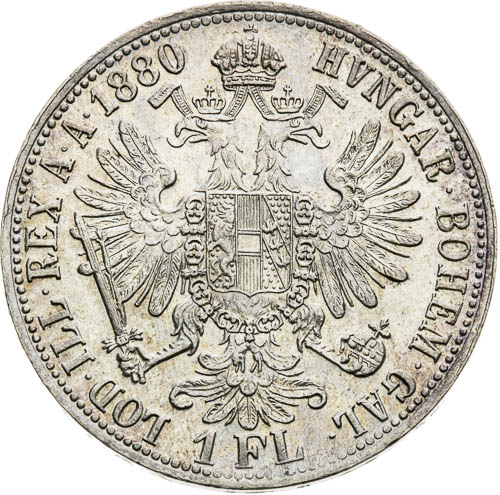 Zlatník 1880 - revers