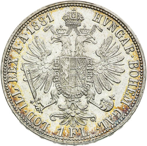Zlatník 1881 - revers