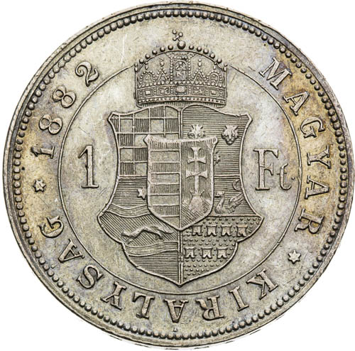 Zlatník 1882 - revers