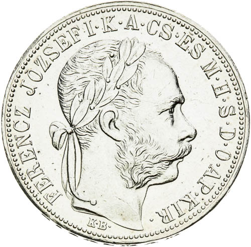 Zlatník 1883 - avers