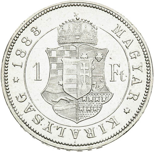 Zlatník 1883 - revers
