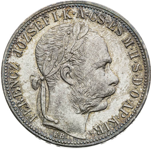 Zlatník 1883 - avers