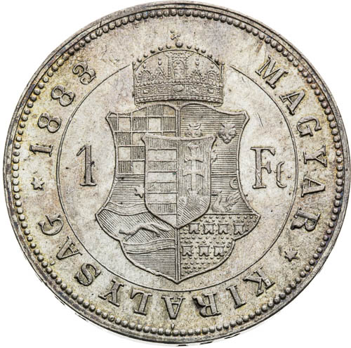 Zlatník 1883 - revers