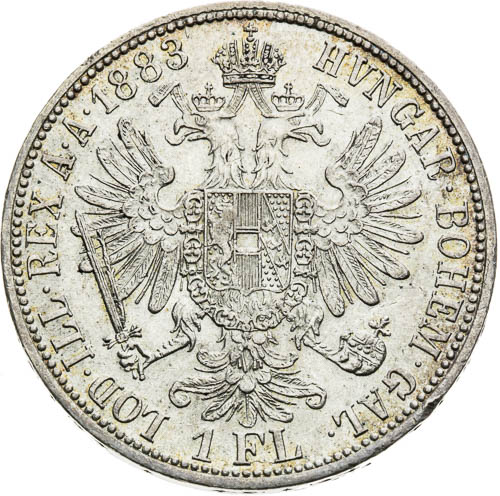Zlatník 1883 - revers