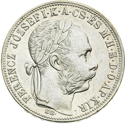 Zlatník 1883 - avers