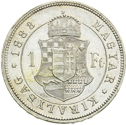 Zlatník 1883 - revers