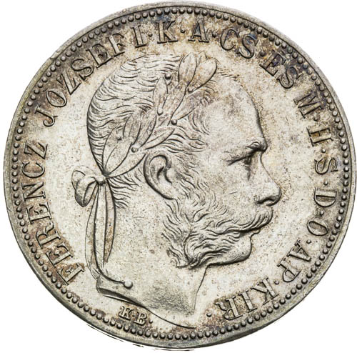 Zlatník 1884 - avers