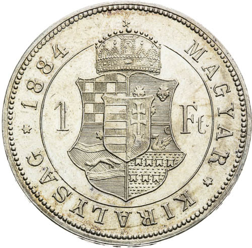 Zlatník 1884 - revers