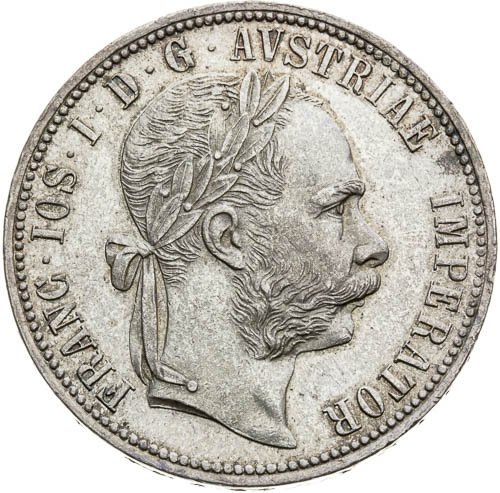 Zlatník 1884 - avers