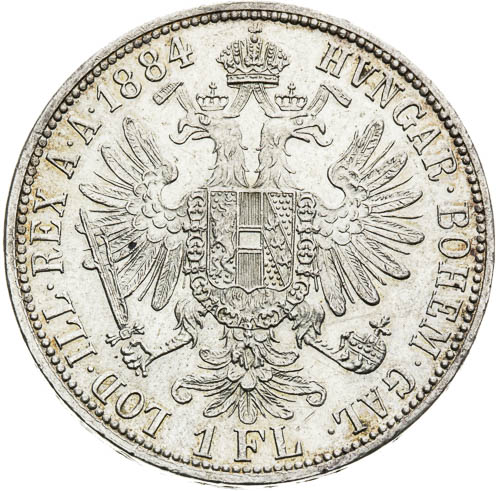 Zlatník 1884 - revers
